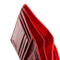 Женский кожаный кошелек Bright DR. BOND WS-31 red