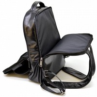 Кожаный мужской черный рюкзак TARWA ga-7284-3md