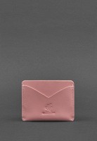 Женская кожаная визитница 5.0 розовая BN-KK-5-PINK-PEACH