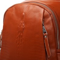 Женский кожаный рюкзак ALEX RAI 8907-9 camel croco