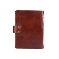 Кожаный картхолдер Hi Art «Mehendi Classic» CH-06 Crystal Сognac