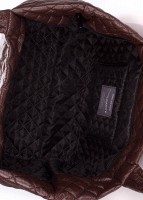 Стеганая женская сумка Poolparty BROADWAY коричневая