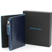 Кожаный кошелек Piquadro BL SQUARE/N.Blue PU4519B2R_BLU2