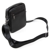Мужская кожаная сумка через плечо BRETTON 407-41 black