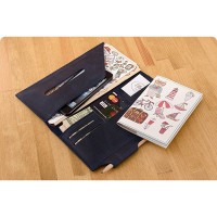 Тревел-кейс кожаный ручной работы кожи BlankNote 3.0 ночное небо