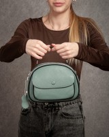 Женский молодежный кожаный клатч ALEX RAI 29052 blue