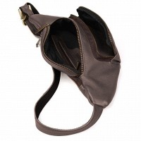 Мужская кожаная сумка бананка, сумка напоясная TARWA GC-3079-4lx