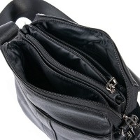 Мужская кожаная сумка через плечо BRETTON 3387-4 black