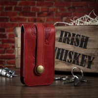 Ключница из кожи HiArt KH-03 Shabby Red Berry Mehendi Classic