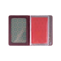 Обложка для документов из кожи HiArt AD-03 Shabby Plum Buta Art