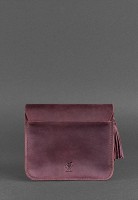 Женская кожаная бохо-сумка BlankNote Лилу бордовая Crazy Horse - BN-BAG-3-VIN-MAN-KR