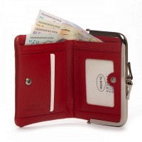 Женский кожаный кошелек Classik  DR. BOND WN-23-14 red