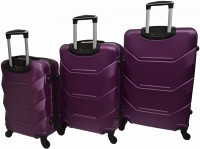 Набор из 3 чемоданов из ABS пластика Bonro Style 10500306