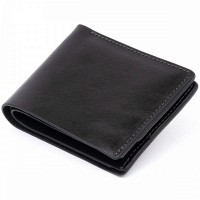 Мужское кожаное портмоне Amico  GRANDE PELLE 11306 Черное