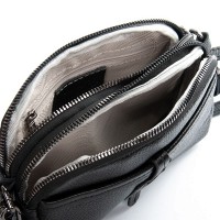 Женский молодежный кожаный клатч ALEX RAI 99102 black