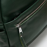 Женский кожаный рюкзак ALEX RAI 8635-9 green
