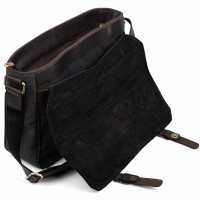 Мужская сумка через плечо из кожи и ткани TARWA RCg-7022-3md