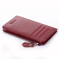 Женский кожаный кошелек Classik DR. BOND WN-23-16 wine-red