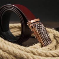 Мужской кожаный ремень автомат Vintage 20265