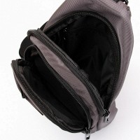 Мужская тканевая сумка-слинг Lanpad 63746 gray