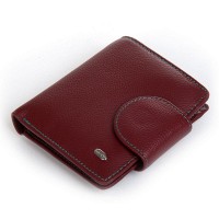 Женский кожаный кошелек Rainbow DR. BOND WRS-415-1 wine red