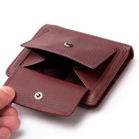 Женский кожаный кошелек Bright DR. BOND WS-415-1 wine red