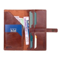 Тревел-кейс из кожи Hi Art TC-01 Mehendi Classic коньячный