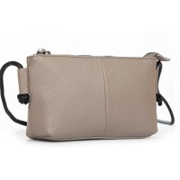 Молодежный клатч из кожи ALEX RAI 6003 L-grey