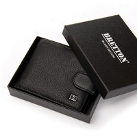 Мужской кожаный кошелек BE BRETTON 163-ND16A black