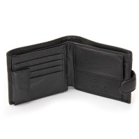 Мужской кожаный кошелек BE BRETTON 308 black