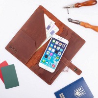 Тревел-кейс из кожи Hi Art TC-01 Mehendi Art коньячный