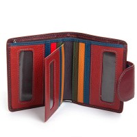 Женский кожаный кошелек Rainbow DR. BOND WRS-415-1 wine red
