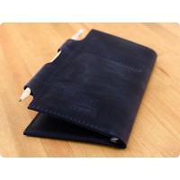 Тревел-кейс кожаный ручной работы кожи BlankNote 3.0 ночное небо