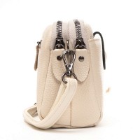 Женский молодежный кожаный клатч ALEX RAI 88085 white