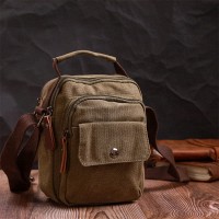 Мужская тканевая сумка через плечо Vintage 22219 