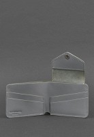 Женское кожаное портмоне  4.2 на кнопке серое BN-PM-4-2-SHADOW