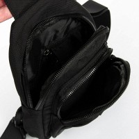 Мужская тканевая сумка-слинг Lanpad 86803 black мал