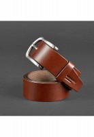 Кожаный мужской ремень BlankNote коричневый BN-BELT-2-FLINT