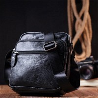 Мужская кожаная сумка через плечо Vintage 20678 