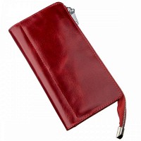Красный женский кожаный кошелёк  SHVIGEL 16185