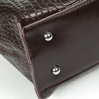Женская кожаная сумка ALEX RAI 8815 brown croco