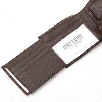 Мужской кожаный кошелек BE BRETTON M3603 brown