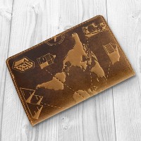 Кожаное портмоне Hi Art 7 wonders of the world PB-02-S17-1340-T002