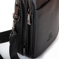 Мужская кожаная сумка через плечо BRETTON 407-5M black