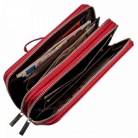 Женский кошелёк из эко кожи на 2 молнии KIVI 19054