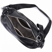 Молодежная женская кожаная сумка через плечо Vintage 22615 