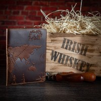 Обложка-органайзер для документов из кожи HiArt 7 Wonders of the World PC-03-S19-1235-T002