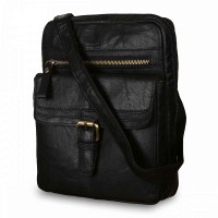 Мужская кожаная сумка Ashwood  G33 Black