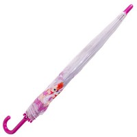 Зонт-трость детский механический облегченный прозрачный ZEST