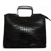 Женская черная кожаная сумка ALEX RAI 1540-1 black